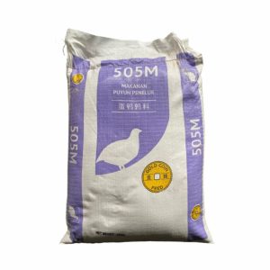 Dedak Makanan Puyuh 505M / Quail Feed | Gold Coin | 25Kg