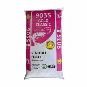 Dedak Makanan Udang Putih 903S / Shrimp Feed | Gold Coin | 25Kg