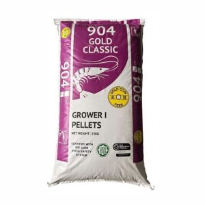 Dedak Makanan Udang Putih 904 / Shrimp Feed | Gold Coin | 25Kg