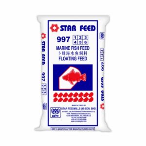 Dedak Makanan Ikan Air Masin 9976 Timbul / Floating Marine Fish Feed | Star Feedmills | 20Kg