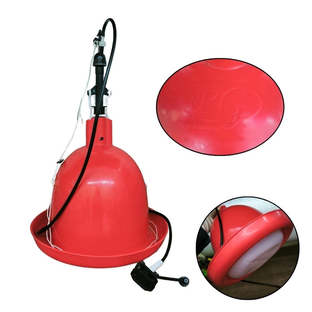 Bekas Minuman Ayam Automatik | Automatic Bell Poultry Water Drinker