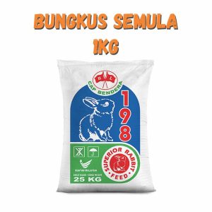 Dedak Makanan Arnab 198 / Rabbit Feed | HL Feedmills | Repack 1Kg
