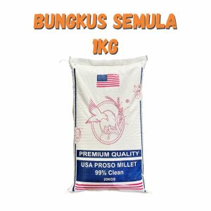 Sambau Putih Gred A | White Millet Gred A | Repack 1Kg