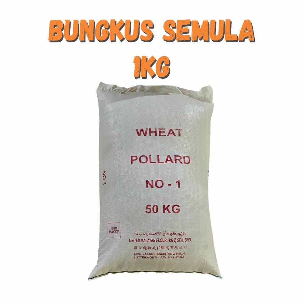 Kulit Gandum / Wheat Pollard | Repack 1Kg