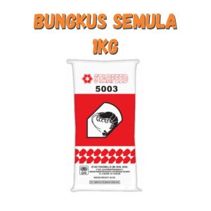 Dedak Makanan Udang Harimau 5003 / Shrimp Feed | Star Feedmills | Repack 1Kg