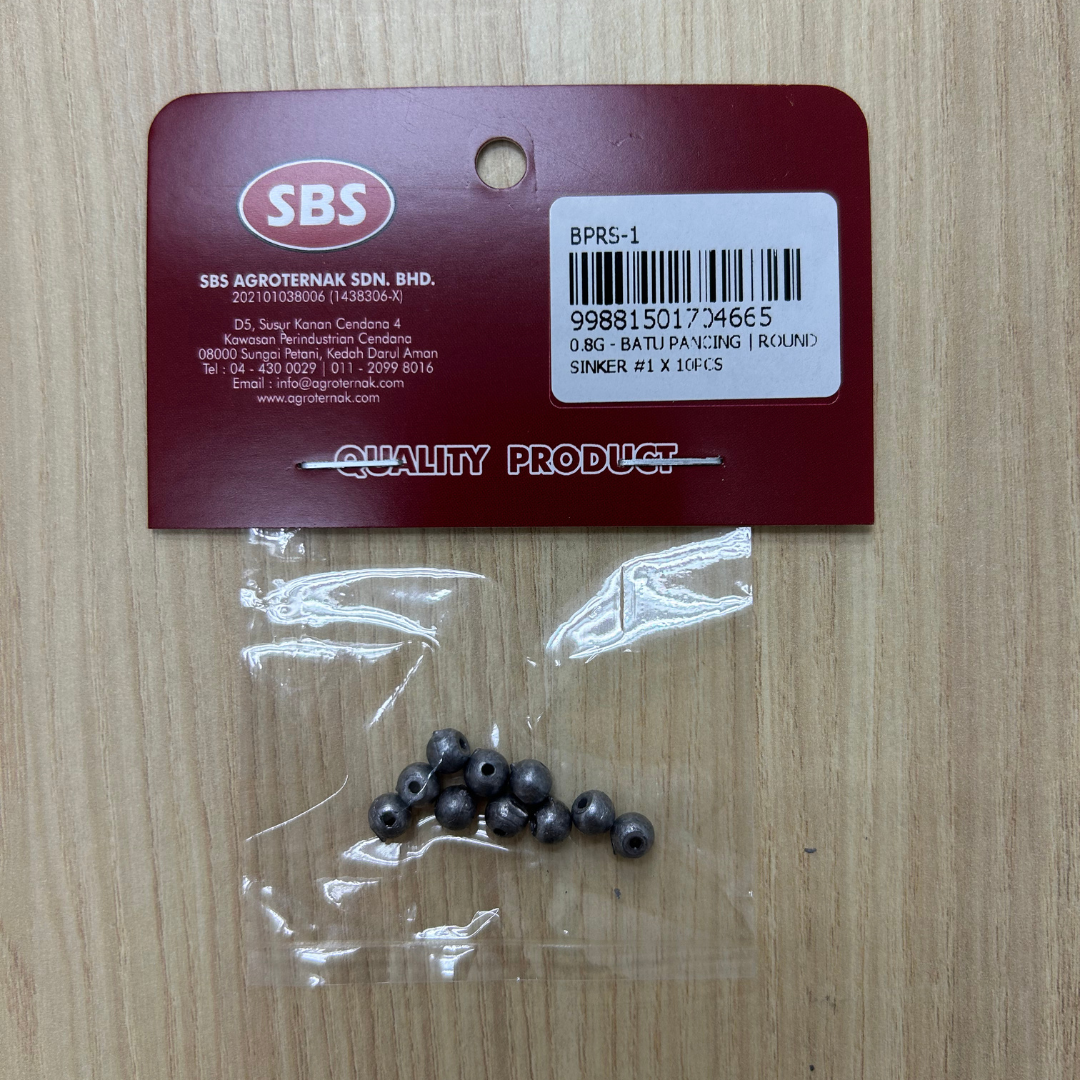 Batu Ladung / Batu Pancing Bulat | Fishing Round Sinker