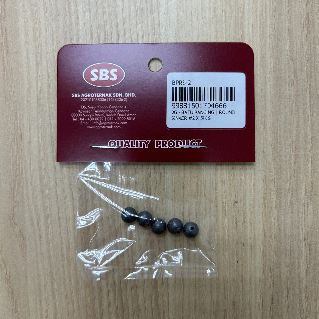 Batu Ladung / Batu Pancing Bulat | Fishing Round Sinker