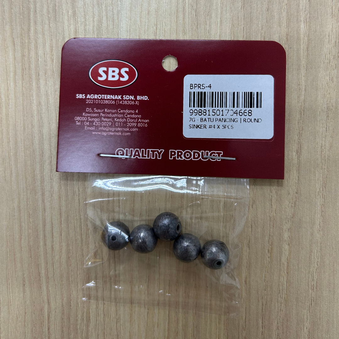 sinker berat untuk bantu umpan turun secara cepat & stabil. Sesuai untuk sungai, kolam, tasik & laut cetek!