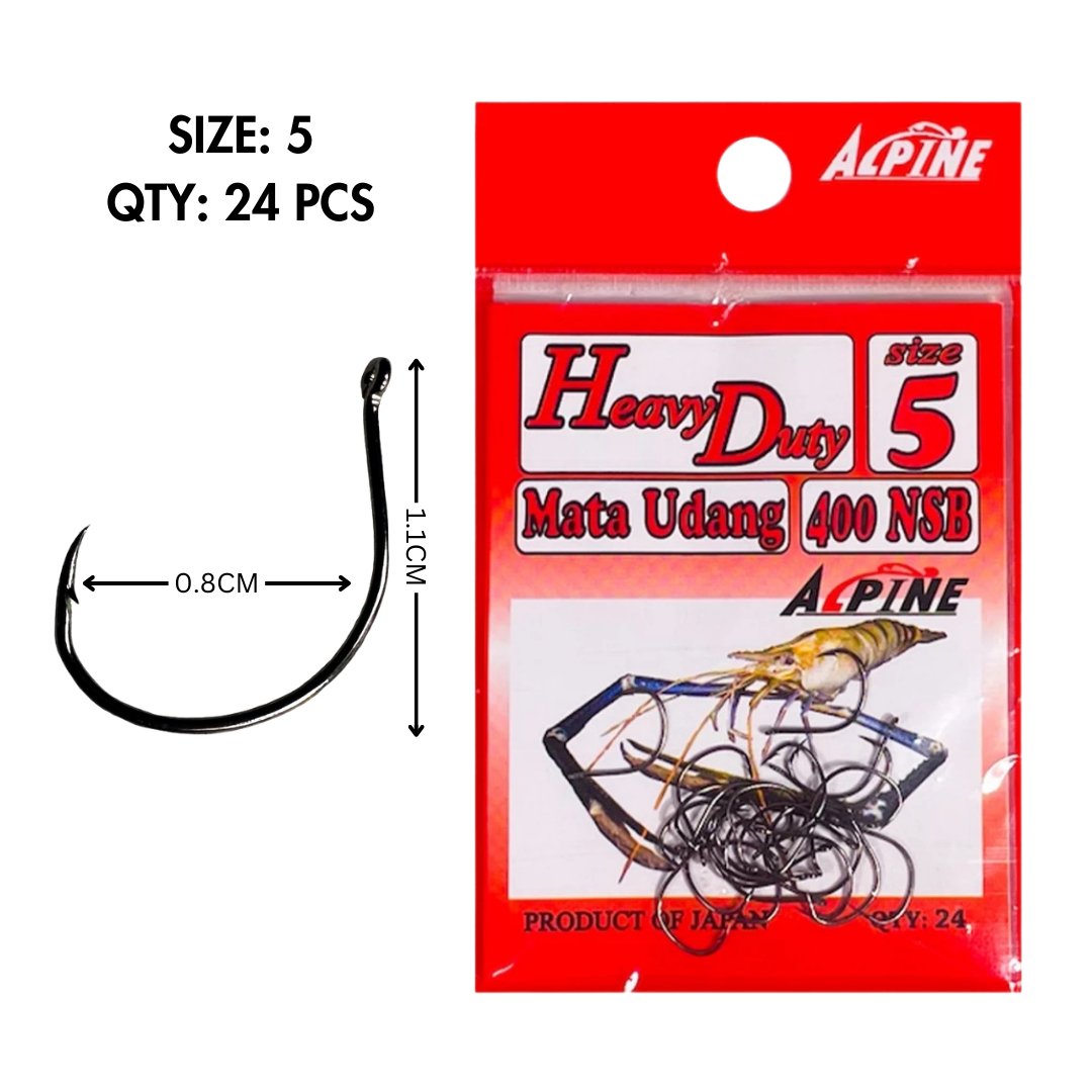 Mata Kail Udang / ALPINE Heavy Duty Mata Udang (Prawn Hook) 400NSB