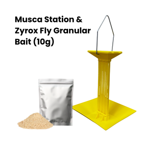 Bekas Perangkap Lalat / Musca Station + Zyrox Fly Granular Bait |10g