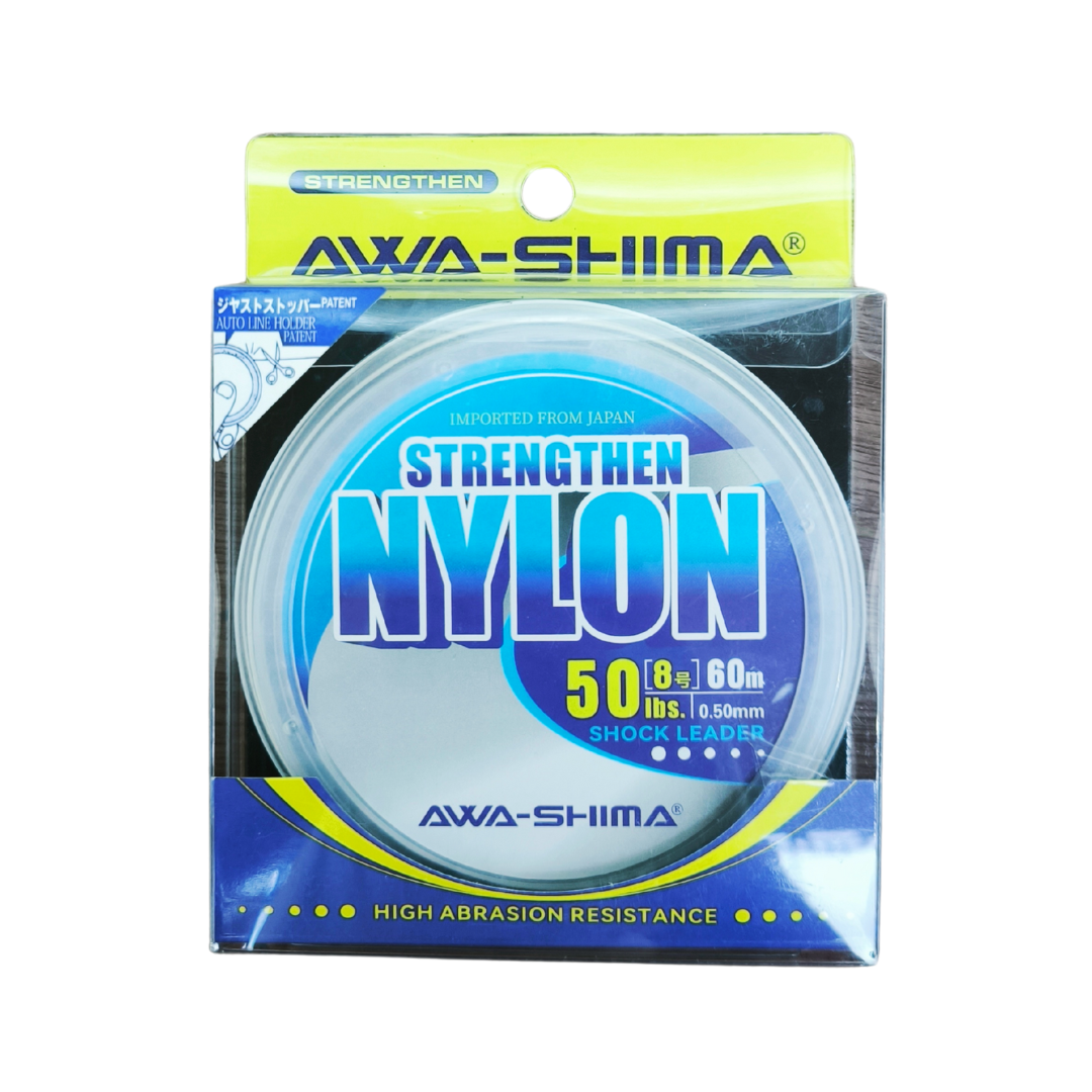Tali Pancing AWA SHIMA Strengthen Nylon Shock Leader | 60m