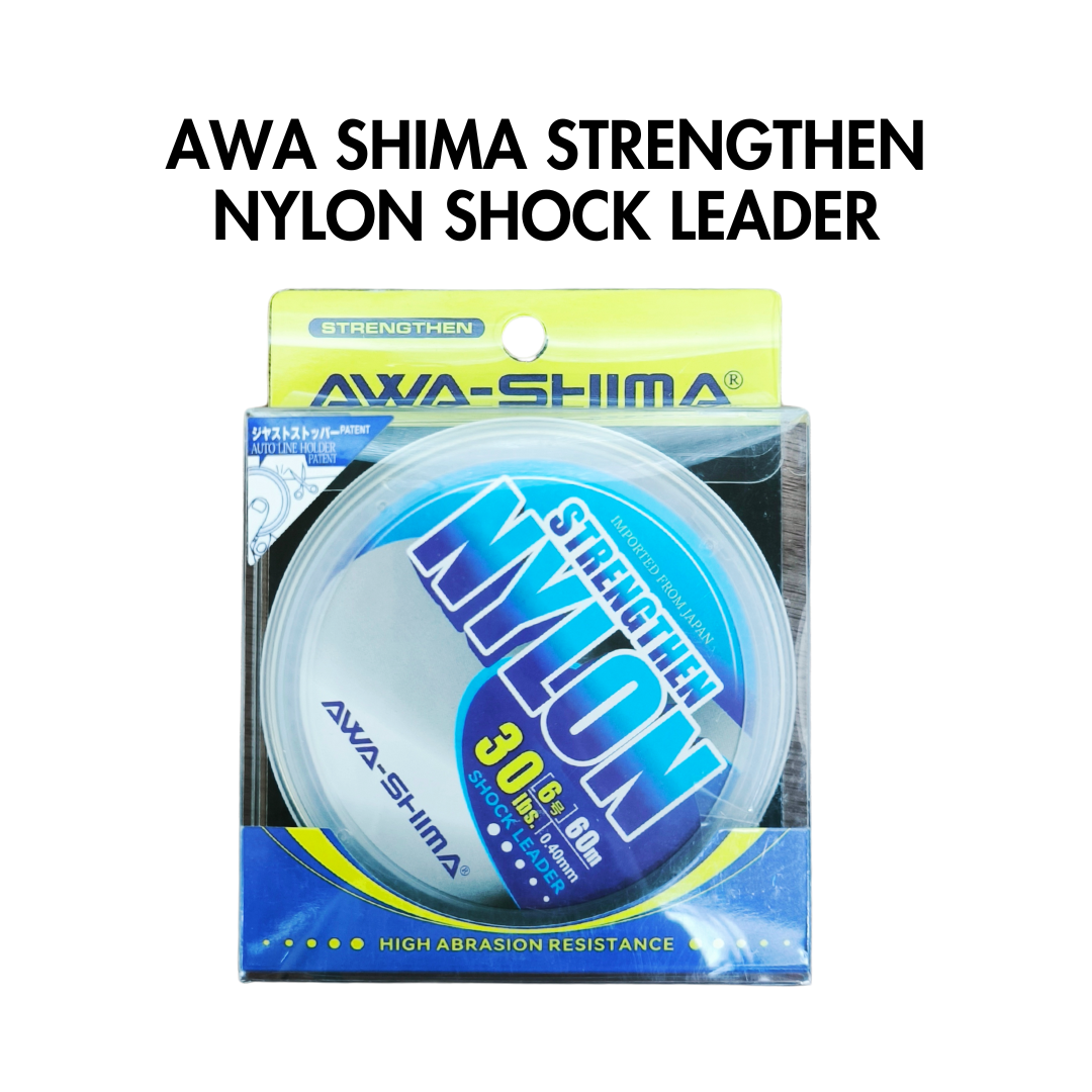 Tali Pancing AWA SHIMA Strengthen Nylon Shock Leader | 60m