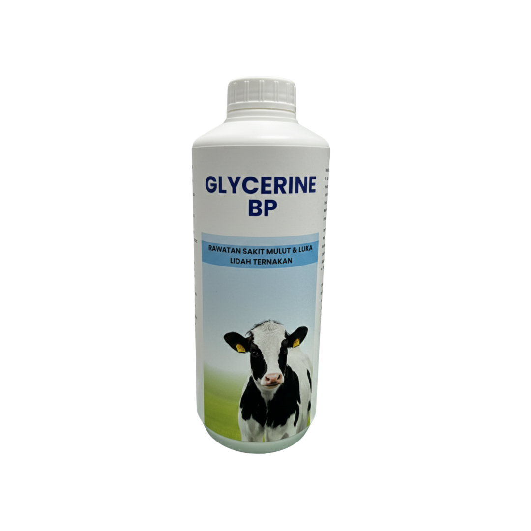 Glycerin BP Rawatan Sakit Mulut Lidah Luka Ternakan | 1Kg